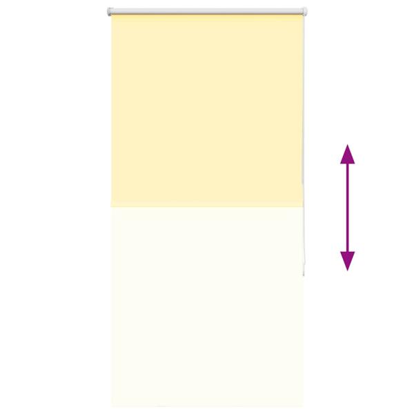 Verdunkelungsrollo Gelb 85x150 cm Stoffbreite 80,7 cm Polyester