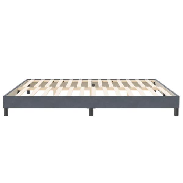 Boxspringbett ohne Matratze Dunkelgrau 200x220 cm Samt