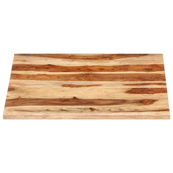 Tischplatte Massivholz Palisander 25-27 mm 80×80 cm