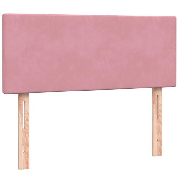 Boxspringbett mit Matratze Rosa 120x210 cm Samt