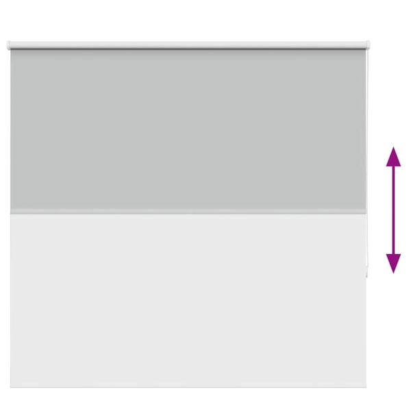 Verdunkelungsrollo Hellgrau 155x175cm Stoffbreite 151,6cm