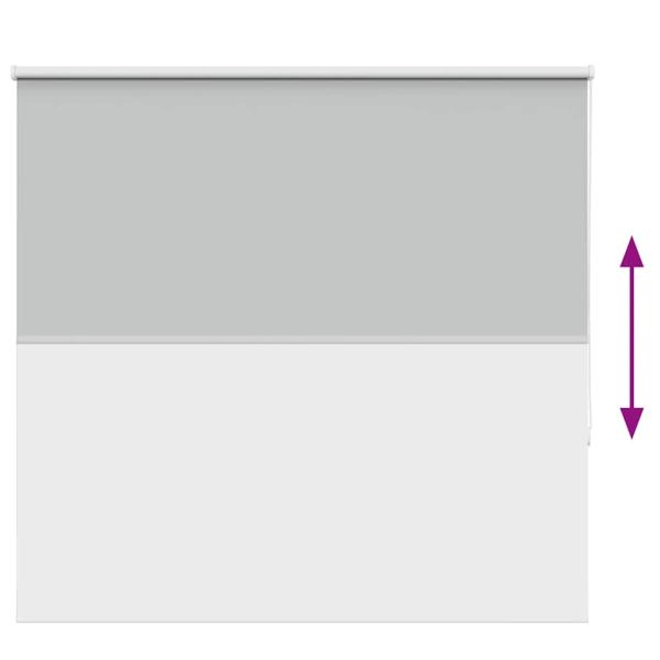 Verdunkelungsrollo Hellgrau 165x175cm Stoffbreite 161,6cm