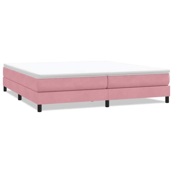ARDEBO.de - Boxspringbett ohne Matratze Rosa 200x210 cm Samt