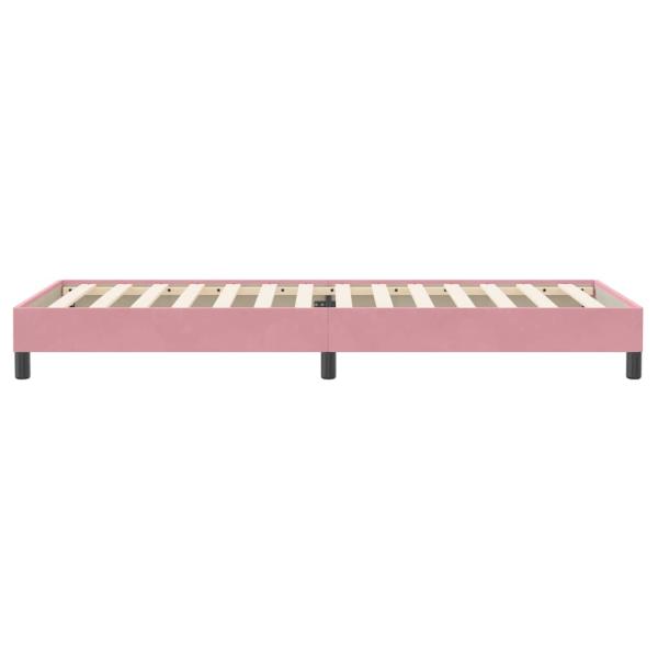 Boxspringbett ohne Matratze Rosa 90x220 cm Samt
