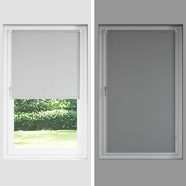 Verdunkelungsrollo Weiß 50x230cm Stoffbreite 45,7 cm Polyester