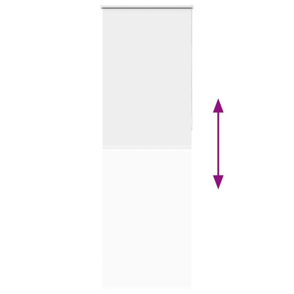 Verdunkelungsrollo Weiß 85x210cm Stoffbreite 80,7 cm Polyester