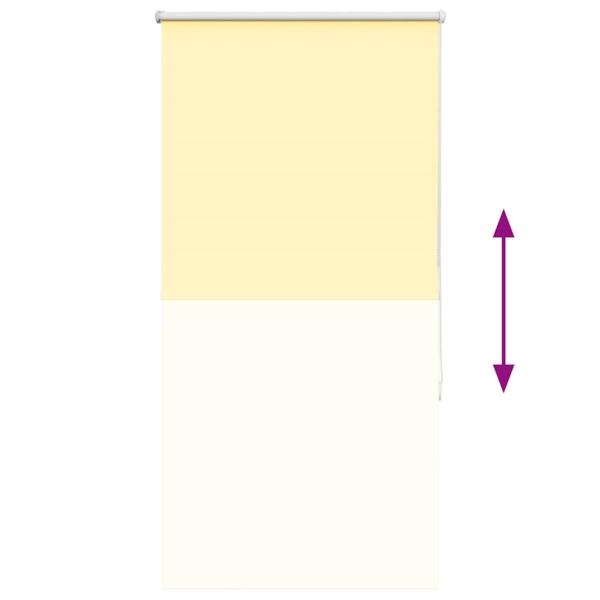 Verdunkelungsrollo Gelb 75x130 cm Stoffbreite 70,7 cm Polyester