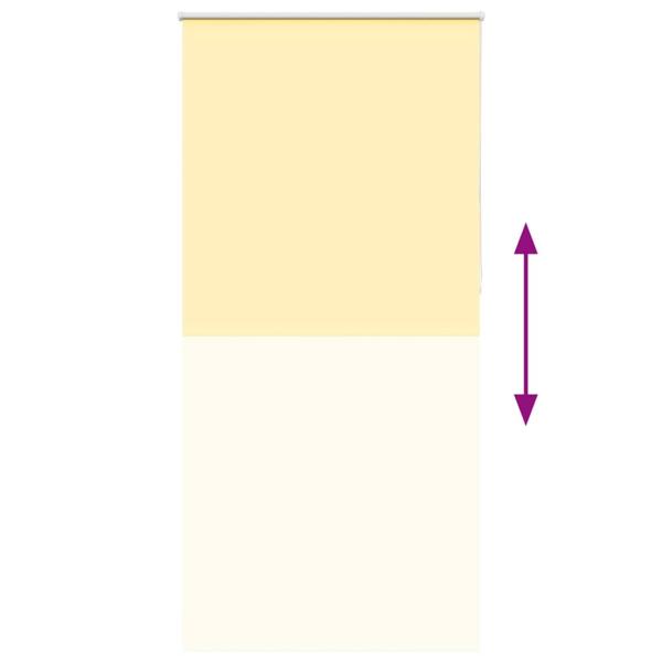 Verdunkelungsrollo Gelb 90x230 cm Stoffbreite 85,7 cm Polyester