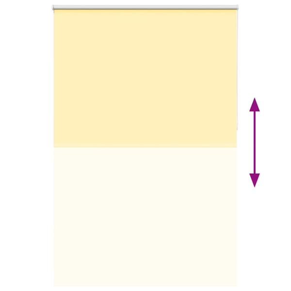 Verdunkelungsrollo Gelb 150x210cm Stoffbreite 146,6cm Polyester