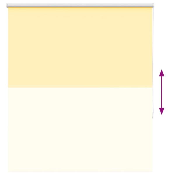 Verdunkelungsrollo Gelb 135x150cm Stoffbreite 131,6cm Polyester