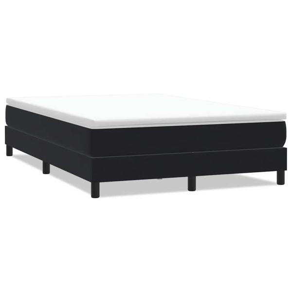 Boxspringbett ohne Matratze Schwarz 160x220 cm Samt