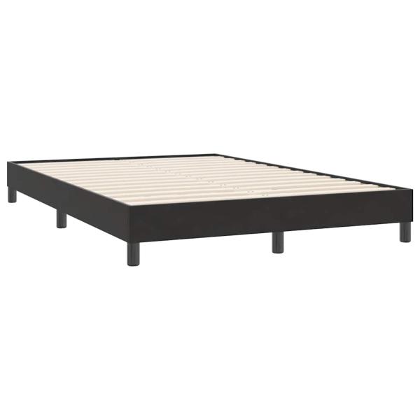 Boxspringbett ohne Matratze Schwarz 160x220 cm Samt