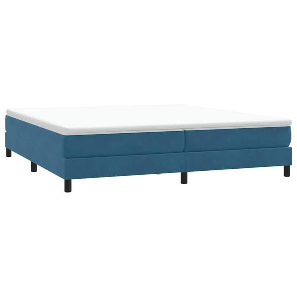 Boxspringbett ohne Matratze Dunkelblau 200x220 cm Samt