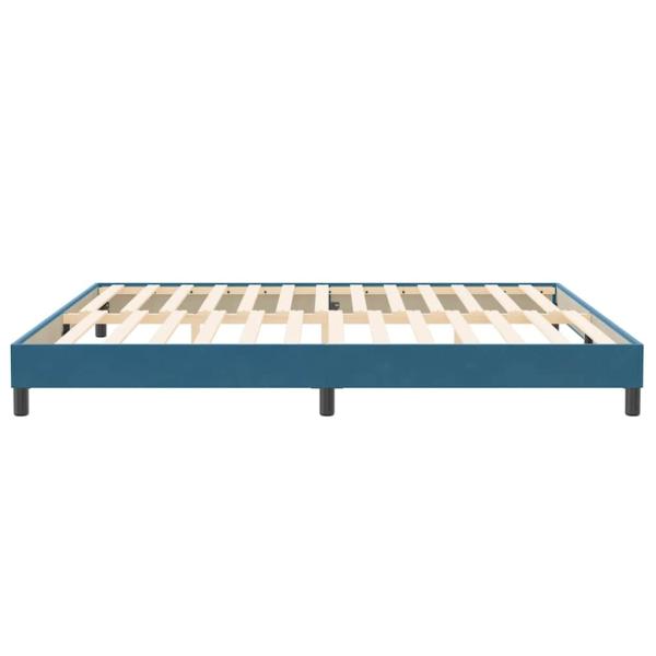 Boxspringbett ohne Matratze Dunkelblau 200x220 cm Samt