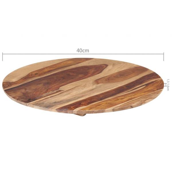 Tischplatte Massivholz Palisander Rund 15-16 mm 40 cm