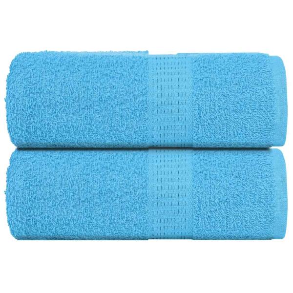 ARDEBO.de - Seiftücher 2 Stk. Türkis 30x30 cm 360 g/m² 100% Baumwolle