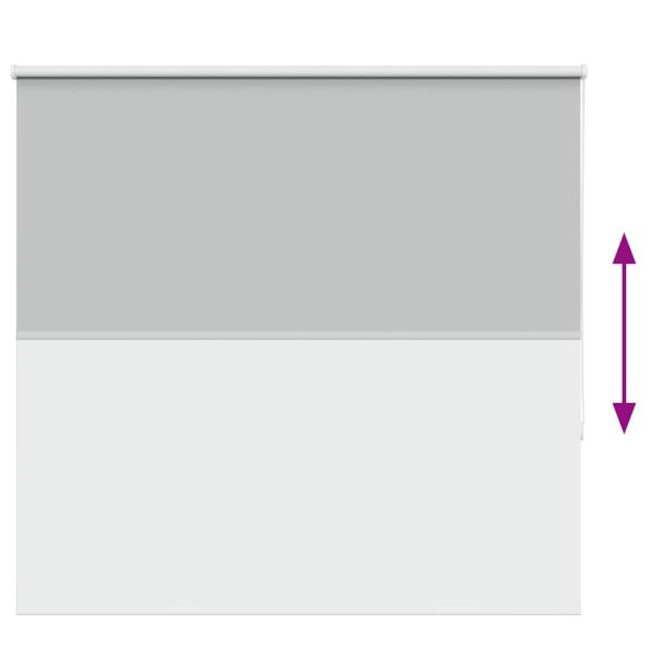 Verdunkelungsrollo Hellgrau 150x175cm Stoffbreite 146,6cm
