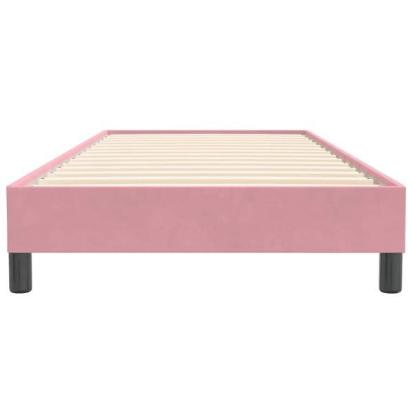 Boxspringbett ohne Matratze Rosa 80x220 cm Samt