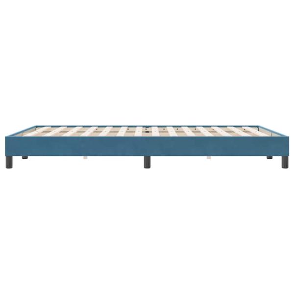 Boxspringbett ohne Matratze Dunkelblau 140x220 cm Samt
