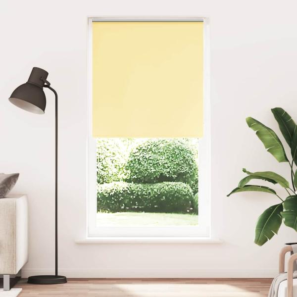 Verdunkelungsrollo Gelb 95x230 cm Stoffbreite 90,7 cm Polyester