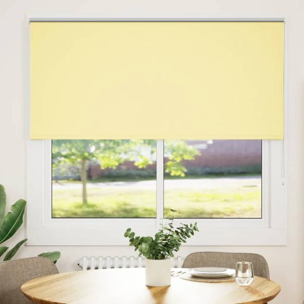 Verdunkelungsrollo Gelb 160x150cm Stoffbreite 156,6cm Polyester