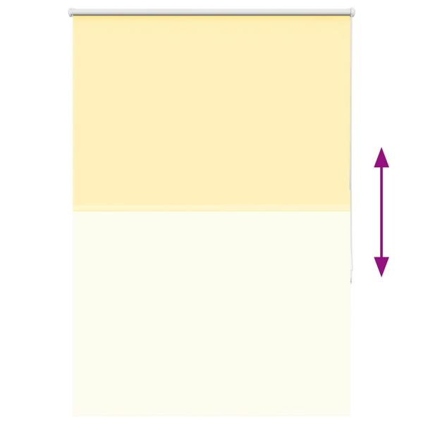 Verdunkelungsrollo Gelb 90x130 cm Stoffbreite 85,7 cm Polyester