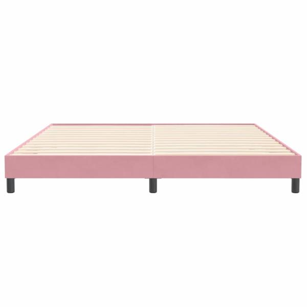 Boxspringbett ohne Matratze Rosa 200x220 cm Samt