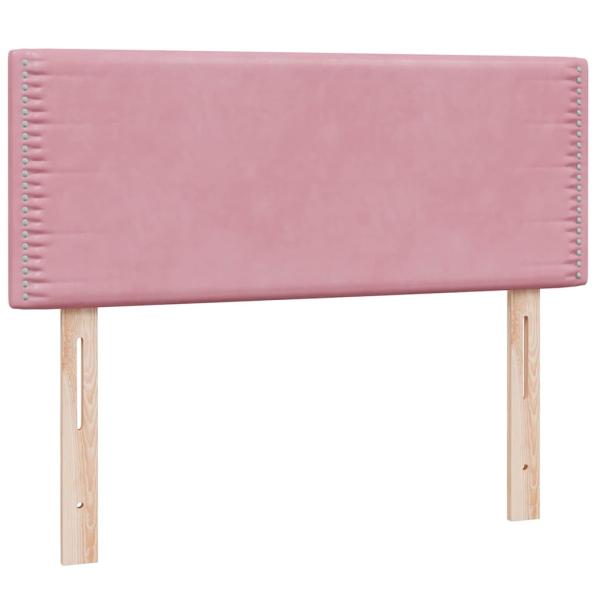 Boxspringbett mit Matratze Rosa 120x220 cm Samt