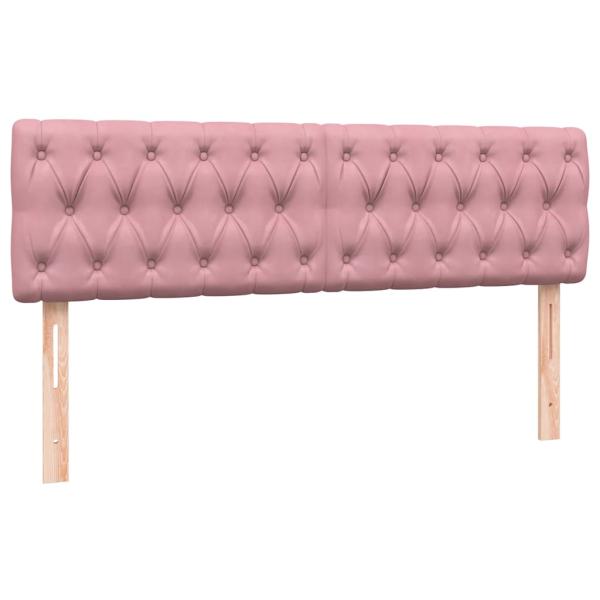 Boxspringbett mit Matratze Rosa 140x220 cm Samt