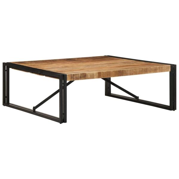 ARDEBO.de - Couchtisch 100x100x35 cm Raues Massivholz Mango