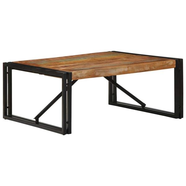 ARDEBO.de - Couchtisch Mehrfarbig 80x80x35 cm Altholz Massivholz
