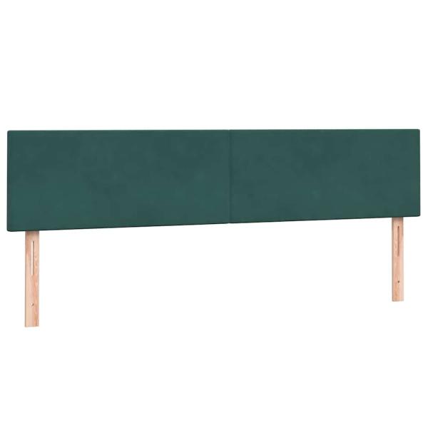 ARDEBO.de - Boxspringbett mit Matratze Dunkelgrün 180x220 cm Samt