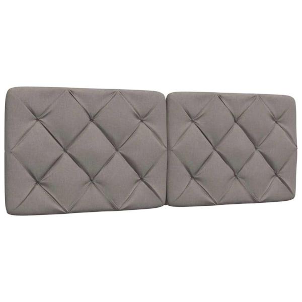Bettgestell ohne Matratze Taupe 120x200 cm Stoff