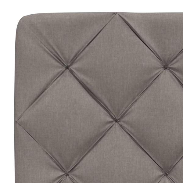 Bettgestell ohne Matratze Taupe 120x200 cm Stoff