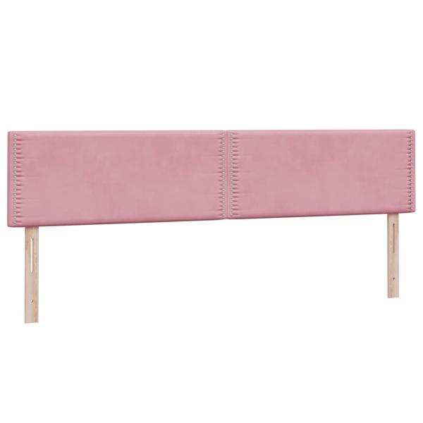 Boxspringbett mit Matratze Rosa 180x210 cm Samt