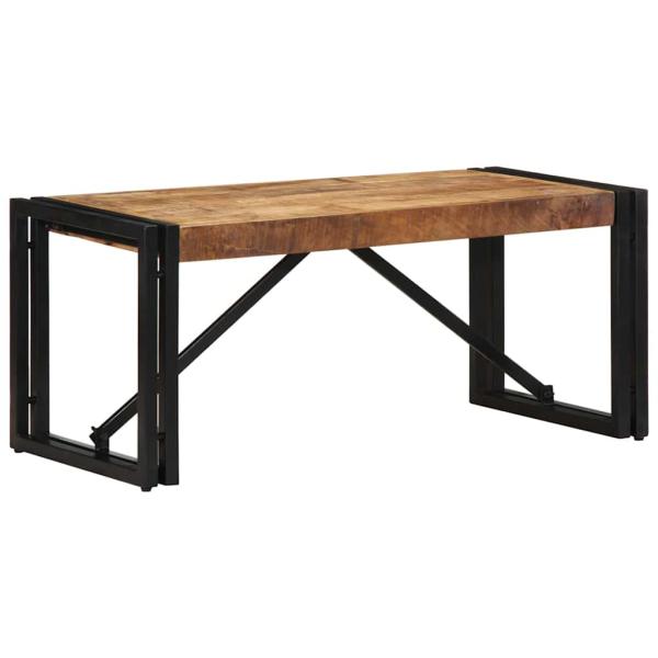 ARDEBO.de - Couchtisch 80x40x35 cm Raues Massivholz Mango