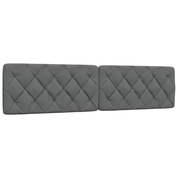 Bettgestell ohne Matratze Dunkelgrau 200x200 cm Stoff