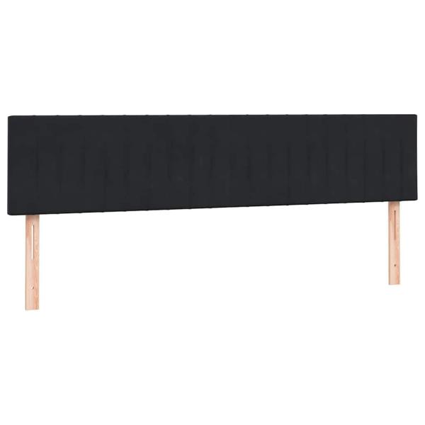 Boxspringbett mit Matratze Schwarz 180x220 cm Samt
