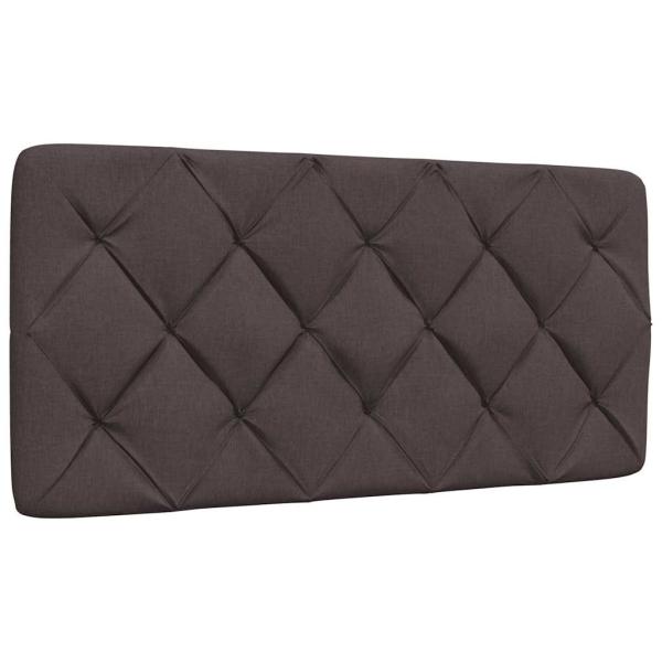 Bettgestell ohne Matratze Dunkelbraun 100x200 cm Stoff
