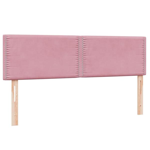 ARDEBO.de - Boxspringbett mit Matratze Rosa 160x210 cm Samt