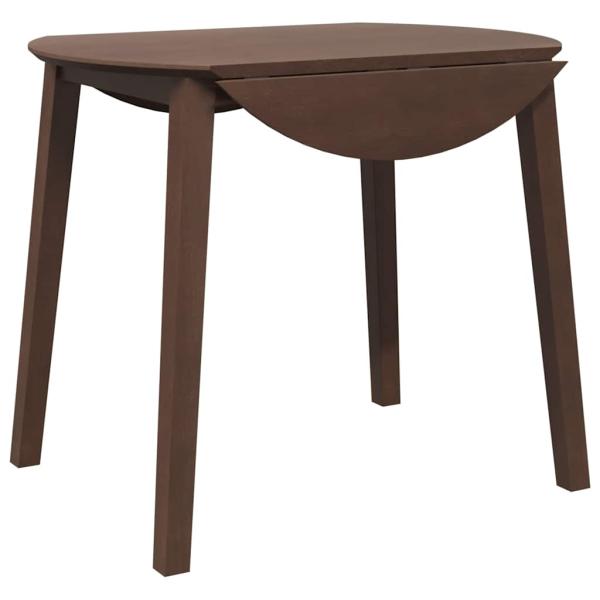 Esstisch Hellbraun Massivholz Gummibaumholz