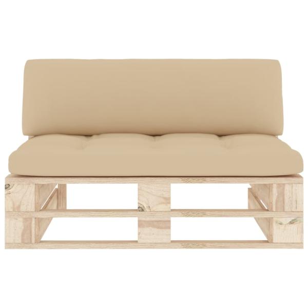 Outdoor-Mittelsofa Paletten Imprägniertes Kiefernholz