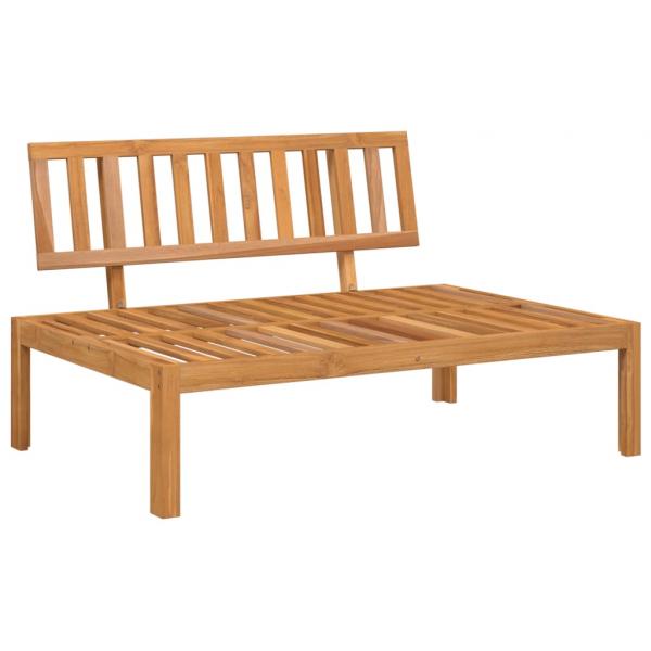 ARDEBO.de - Garten-Mittelsofas aus Paletten mit Kissen 2 Stk. Akazienholz