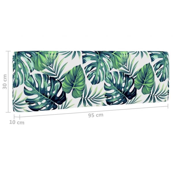 Garten-Mittelsofa aus Paletten Schwarz Kiefernholz Imprägniert
