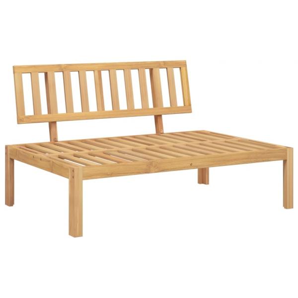ARDEBO.de - Garten-Mittelsofas aus Paletten 2 Stk. mit Kissen Akazienholz