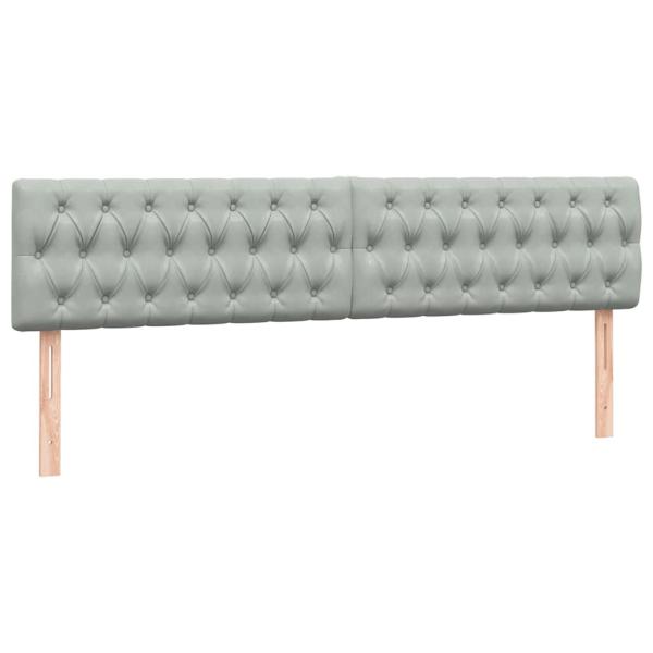 Boxspringbett mit Matratze Hellgrau 180x220 cm Samt