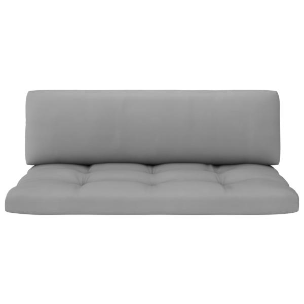 Outdoor-Mittelsofa Paletten Kiefernholz Imprägniert Weiß