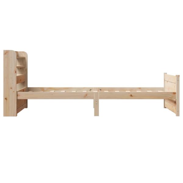 Bettgestell mit Kopfteil ohne Matratze 75x190 cm