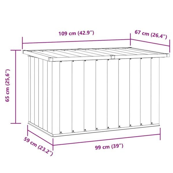 Gartenbox Grün 109x67x65 cm