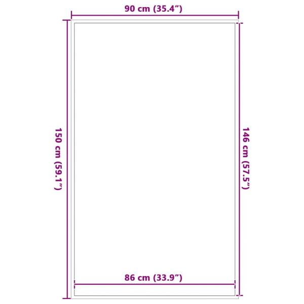 Fußmatte Blau 90x150 cm
